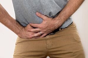 bolečine v spodnjem delu trebuha s prostatitisom
